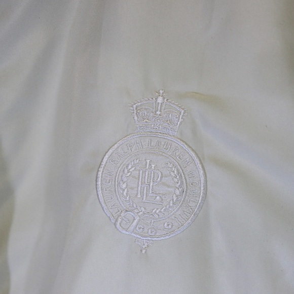 LAUREN RALPH LAUREN Active Crested Cream Brown Jacket Full Zip Size 2XL - Picture 3 of 13